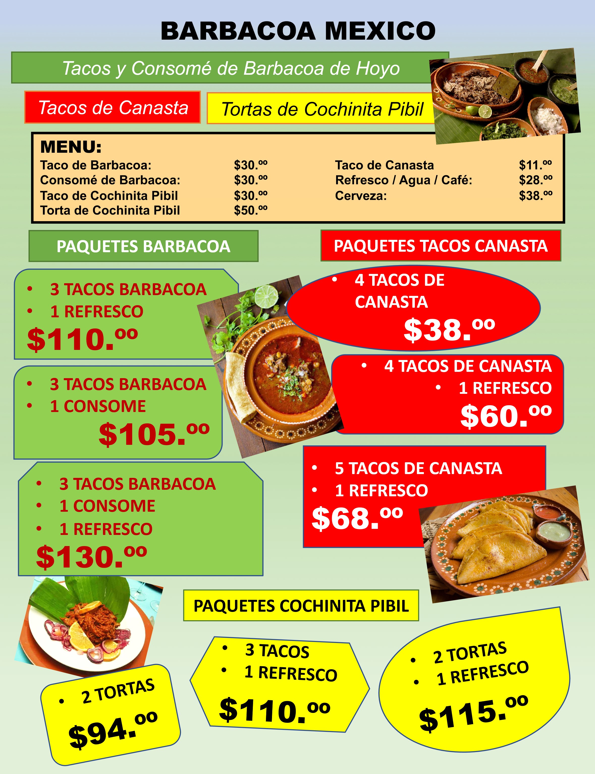 Carta de Barbacoa México — página 1